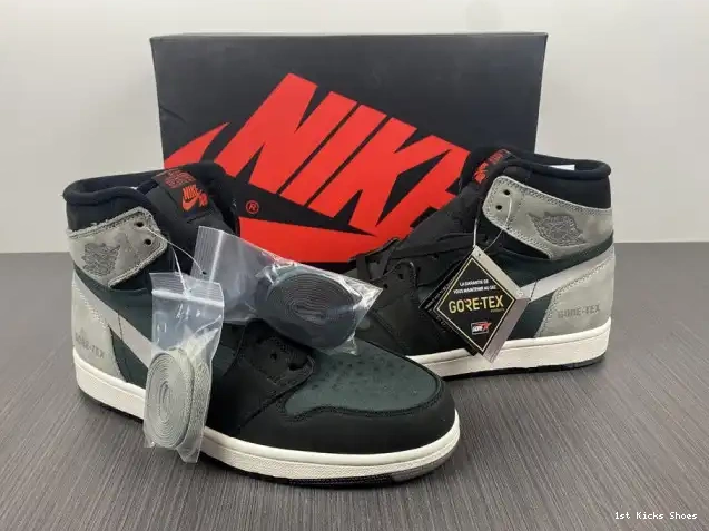 1st Kicks Black High Retro DB2889-001 Grey 1 Jordan Element Particle Gore-Tex 0602